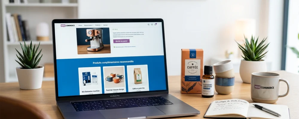 Illustration de Les ventes croisées WooCommerce : comment proposer les bons produits au bon moment pour augmenter panier m...