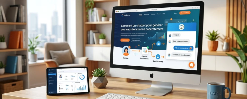 Comment un chatbot pour générer des leads fonctionne concrètement et conseils pour chatbot site internet
