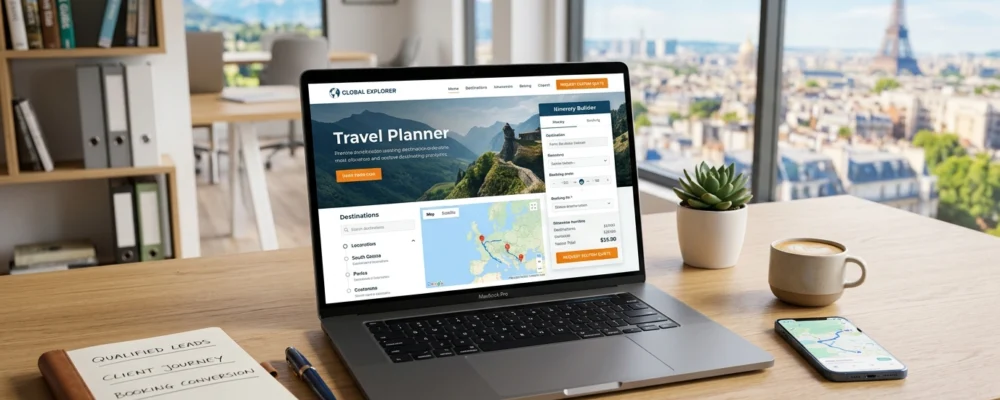 Illustration de Comment générer des demandes qualifiées plutôt que des curieux pour site travel planner qui convertit